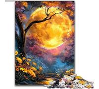 1000 Pieces Jigsaw Puzzles For Teens And Adults Golden Moon, Toys Educational Games Stress Relieving Wall Decoration (Size 26x38cm)