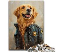 1000 Pieces Jigsaw Puzzles For Teens And Adults Golden Retriever Portrait 1000 Pieces for Adults,Educational Stress Relief Toy Great Gifts And Toys (50x75cm)