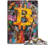 1000 Pieces Jigsaw Puzzles For Teens And Adults Graffiti Bitcoin Toys Educational Games Stress Relieving Unique Home Decor And Gifts 26x38cm