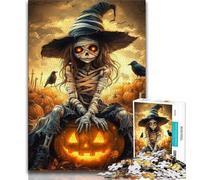 1000 Pieces Jigsaw Puzzles For Teens And Adults Halloween Girl Skeleton,Educational Family Game Wall Decoration Unique Birthday And Xmas Gifts (75x50cm)