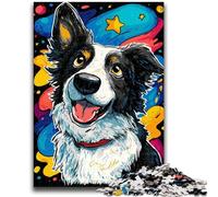 1000 Pieces Jigsaw Puzzles For Teens And Adults Happy Shepherd Dog Educational Family Game Is Ideal As Gifts for The Whole Family for 14+ 50x75cm