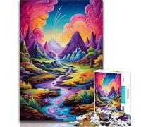 1000 Pieces Jigsaw Puzzles For Teens And Adults Heaven Landscape Fantasy Colors Adult Puzzles,Perfect for Game Nights, Colorful Toy for Home Gift (size 75x50cm)
