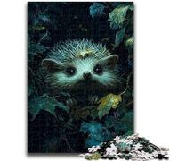 1000 Pieces Jigsaw Puzzles For Teens And Adults Hedgehog in The Jungle Challenging To Complete But Fun And Humorous Birthday Present, Gifts, Wall Art 50x75cm