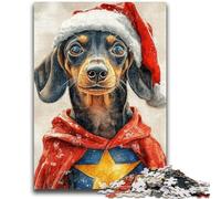 1000 Pieces Jigsaw Puzzles For Teens And Adults Hero Dachshund Stress Reliever Difficult Challenge Unique Home Decor And Gifts 50x75cm