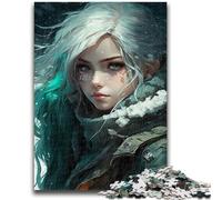 1000 Pieces Jigsaw Puzzles For Teens And Adults Icy Anime Queen for And 14 Years And over Interesting Stress Reduction Gifts for Friends And Family 26x38cm