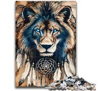 1000 Pieces Jigsaw Puzzles For Teens And Adults Indian Lion Adult Puzzles,learning Educational for Is Ideal As A Gift for The Whole Family (38x26cm)