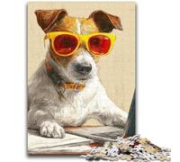 1000 Pieces Jigsaw Puzzles For Teens And Adults Jack Russell Terrier 1000 Pieces for Teenagers,Fun Games Wall Decoration Unique Birthday And Xmas Gifts (50x75cm)