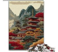 1000 Pieces Jigsaw Puzzles For Teens And Adults Japanese Style Architecture, Educational Toys for Is Ideal As A Gift for The Whole Family for And 14 Years Old (Size 26x38cm)