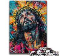 1000 Pieces Jigsaw Puzzles For Teens And Adults Jesus Graffiti Brain Teaser Game Wall Decoration Unique Birthday And Xmas Gifts 50x75cm