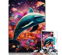 1000 Pieces Jigsaw Puzzles For Teens And Adults Jumping Dolphin,Toys Educational Games Stress Relieving Great Gifts And Toys 38X26CM