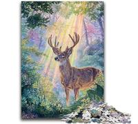 1000 Pieces Jigsaw Puzzles For Teens And Adults Jungle Deer Adult Puzzles,Family Educational Games Home Decoration Gift (75x50cm)
