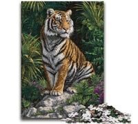 1000 Pieces Jigsaw Puzzles For Teens And Adults Jungle Tiger Suitable for People Aged 14 And Above Educational Game Challenge Toy Gift For Birthdays 26x38cm