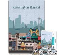 1000 Pieces Jigsaw Puzzles For Teens And Adults Kensington Market Toronto,Challenging Game Toys for Is Ideal As A Gift for The Whole Family (75x50cm)