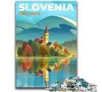 1000 Pieces Jigsaw Puzzles For Teens And Adults Lake Bled Slovenia Educational Stress Relief Toy Parent-child Interaction for And Age 14 (size 38x52cm)
