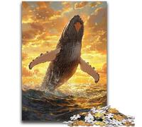 1000 Pieces Jigsaw Puzzles For Teens And Adults Leaping Whale Adult Puzzles,learning Educational for Is Ideal As A Gift for The Whole Family (50x75cm)