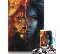 1000 Pieces Jigsaw Puzzles For Teens And Adults Leo Woman,Challenging Game And Family Play Educational Game for Birthday,Chrismas 38x26cm