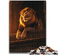 1000 Pieces Jigsaw Puzzles For Teens And Adults Lion at Sunset Challenging To Complete But Fun And Humorous Birthday Present, Gifts, Wall Art 50x75cm