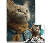 1000 Pieces Jigsaw Puzzles For Teens And Adults Little Prince Cat,Stress Reliever Difficult Challenge Is Ideal As Gifts for The Whole Family (75x50cm)