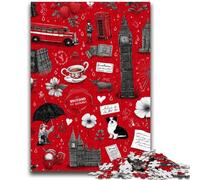 1000 Pieces Jigsaw Puzzles For Teens And Adults London for Age 14+ Intellectual Game Christmas Birthday Gifts 26x38cm