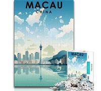 1000 Pieces Jigsaw Puzzles For Teens And Adults Macau China Travel,for Educational Game Challenge Toy Deal As Gifts for The Whole Family (75x50cm)