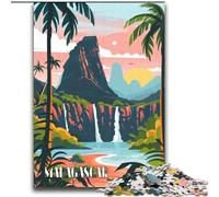 1000 Pieces Jigsaw Puzzles For Teens And Adults Madagascar Falls,Challenging To Complete But Fun And Humorous Unique Birthday And Gifts 38x52cm