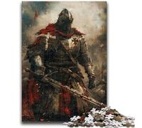 1000 Pieces Jigsaw Puzzles For Teens And Adults Medieval Knight Warrior Painting Adult Puzzles,learning Educational for Is Ideal As A Gift for The Whole Family (50x75cm)
