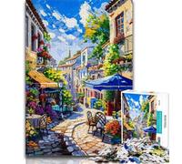 1000 Pieces Jigsaw Puzzles For Teens And Adults Mediterranean Urban Scenery,Challenging Game Toys for Is Ideal As A Gift for The Whole Family (75x50cm)