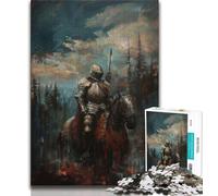 1000 Pieces Jigsaw Puzzles For Teens And Adults Mighty Medieval Knight Teenager Puzzles,Educational Stress Relief Toy Great Gifts And Toys (size 75x50cm)