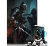 1000 Pieces Jigsaw Puzzles For Teens And Adults Mighty Medieval Knight Teenager Puzzles,Fun Present & Activity for Home,Toy for Rainy Days 38x26cm