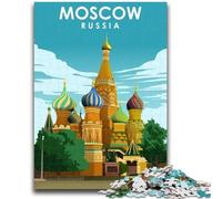 1000 Pieces Jigsaw Puzzles For Teens And Adults Moscow Russia Travel Art Puzzles for Adults,deal As Gifts for The Whole Family for Ages 14+ (26x38cm)