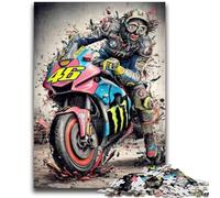 1000 Pieces Jigsaw Puzzles For Teens And Adults Motogp, for Age 14 Years And over Home Decor As A Gift for The Whole Family And Friends 50X75CM