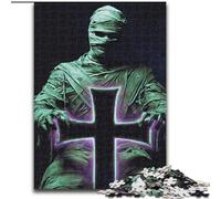 1000 Pieces Jigsaw Puzzles For Teens And Adults Mummy Cross, Family Game Stress Reliever Difficult Challenge A Work of Art for Ages 14+ (Size 26x38cm)