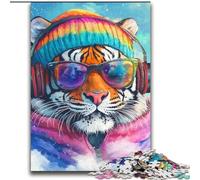 1000 Pieces Jigsaw Puzzles For Teens And Adults Music Tiger,for Educational Game Challenge Toy Deal As Gifts for The Whole Family 38x52cm