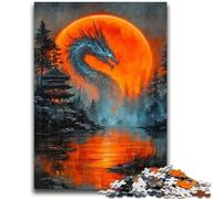 1000 Pieces Jigsaw Puzzles For Teens And Adults Mysterious Dragon Adult Jigsaw,Staycation Kill Time with Fully Interlocking Randomly Shaped Pieces (50x75cm)