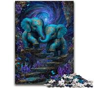 1000 Pieces Jigsaw Puzzles For Teens And Adults Mysterious Elephant Stress Reliever Staycation Kill Time Wishlist with Santa Claus 26x38cm