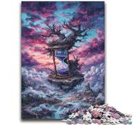 1000 Pieces Jigsaw Puzzles For Teens And Adults Mysterious Hourglass Challenging Game And Family Play Educational Game for Birthday, Chrismas 50x75cm