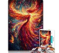 1000 Pieces Jigsaw Puzzles For Teens And Adults Mysterious Phoenix Girl,Challenging To Complete But Fun And Humorous Unique Birthday And Gifts 38x26cm