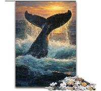1000 Pieces Jigsaw Puzzles For Teens And Adults Mysterious Whale, for Age 14 Years And over Home Decor As A Gift for The Whole Family And Friends (Size 26x38cm)