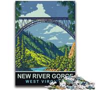 1000 Pieces Jigsaw Puzzles For Teens And Adults New River Gorge Challenging To Complete But Fun And Humorous Birthday Present, Gifts, Wall Art (size 38x52cm)
