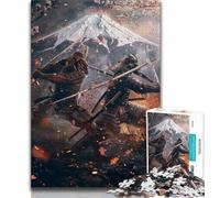 1000 Pieces Jigsaw Puzzles For Teens And Adults Ninja at The Foot of Mount Fuji Adult Puzzles,Perfect for Game Nights, Colorful Toy for Home Gift (size 38x26cm)