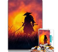 1000 Pieces Jigsaw Puzzles For Teens And Adults Ninja Warrior at Sunset,Challenging Game Toys for Is Ideal As A Gift for The Whole Family 38X26CM