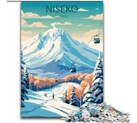 1000 Pieces Jigsaw Puzzles For Teens And Adults Niseko Japan Family Fun Fun at Home Activities, Birthday Present,Travel Gifts, for And 14 Years Old (38x26cm) 1000pcs