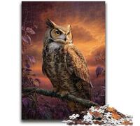 1000 Pieces Jigsaw Puzzles For Teens And Adults Owl on The Tree Learning Educational Toys Fun at Home Activities, Birthday Present,Travel Gifts 38x26cm