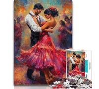 1000 Pieces Jigsaw Puzzles For Teens And Adults Painting of Flamenco Dancer,Challenging To Complete But Fun And Humorous Unique Birthday And Gifts 50x75cm