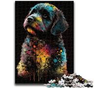 1000 Pieces Jigsaw Puzzles For Teens And Adults Paintsplash Puppy Learning Educational Toys Fun at Home Activities, Birthday Present,Travel Gifts 50x75cm