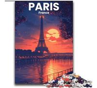 1000 Pieces Jigsaw Puzzles For Teens And Adults Paris,Challenging To Complete But Fun And Humorous Unique Birthday And Gifts 38x52cm