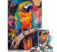 1000 Pieces Jigsaw Puzzles For Teens And Adults Parrot Oil Painting Puzzles,is Ideal As Gifts for The Whole Family for Age 14 (size 38x26cm)