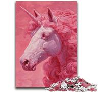 1000 Pieces Jigsaw Puzzles For Teens And Adults Pink Unicorn Teenager Puzzles,for Challenging Toy Game And Family Play (75x50cm)