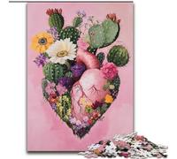 1000 Pieces Jigsaw Puzzles For Teens And Adults Plant Heart, Challenging Difficult with Fully Interlocking Randomly Shaped Pieces (size 50x75cm)