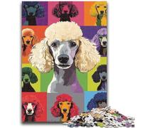 1000 Pieces Jigsaw Puzzles For Teens And Adults Poodle Collage 1000 Piece Puzzle,Challenging Game Toys Wall Decoration Unique Birthday And Xmas Gifts (26x38cm)